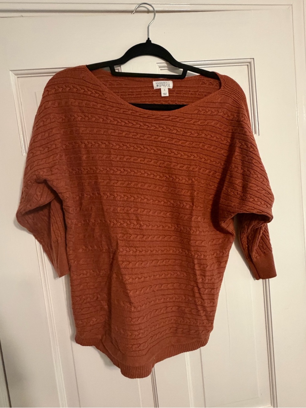 Market & Spruce Textured Sweater – Size Large 🍂